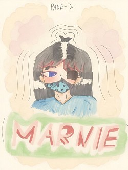 Marnie Cartoon Character(Original drawing by Zea Luna Acebron/AI Generated Image Created by BBL)