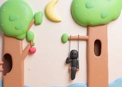 Playground Cartoon Scene(Original drawing by Zea Luna Acebron/AI Generated Image Created by BBL)