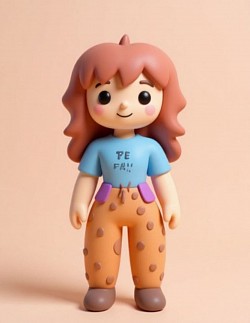 Thea Cartoon Character(Original drawing by Zea Luna Acebron/AI Generated Image Created by BBL)