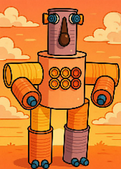 Tin Robot AI Generated