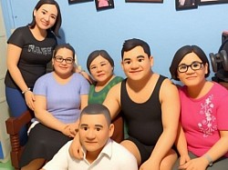 From left Rica, Bernardita, Nida, Milard, Natividad and Juan