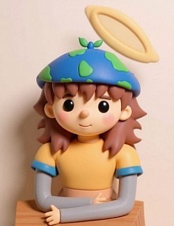 Maria Cartoon Character(Original drawing by Zea Luna Acebron/AI Generated Image Created by BBL)