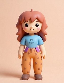 Thea Cartoon Character(Original drawing by Zea Luna Acebron/AI Generated Image Created by BBL)