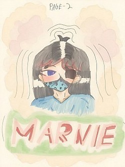Marnie Cartoon Character(Original drawing by Zea Luna Acebron/AI Generated Image Created by BBL)