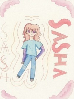 Sasha Cartoon Character(Original drawing by Zea Luna Acebron/AI Generated Image Created by BBL)