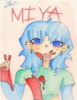 Miya Cartoon Character(Original drawing by Zea Luna Acebron/AI Generated Image Created by BBL)