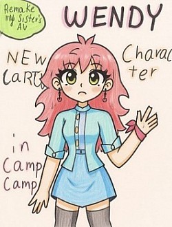 Wendy Cartoon Character(Original drawing by Zea Luna Acebron/AI Generated Image Created by BBL)