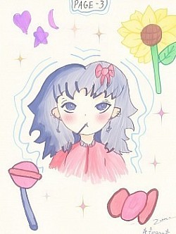 Madison Cartoon Character(Original drawing by Zea Luna Acebron/AI Generated Image Created by BBL)